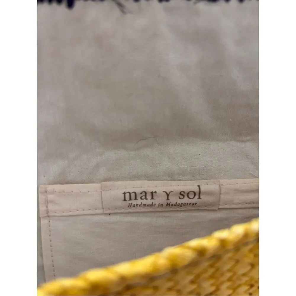 Mar Y Sol Woven Raffia Clutch | Coastal Resort Chic Straw Handbag, $138